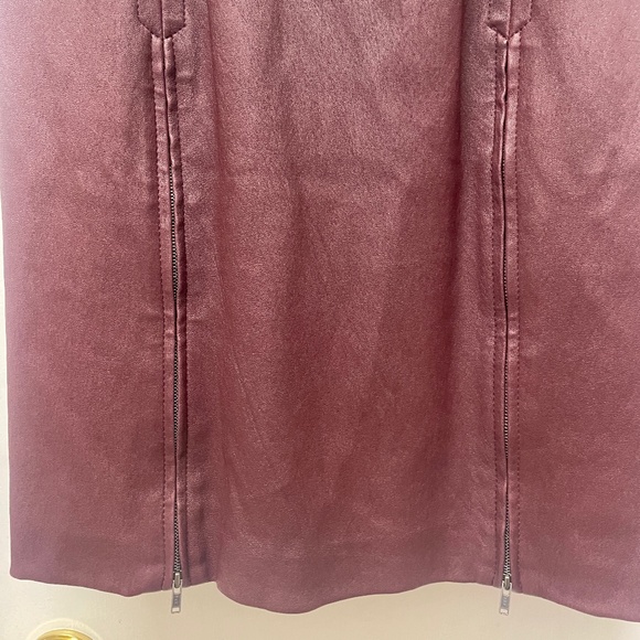THEORY BURGUNDY LAMB LEATHER FRAYLAN DRESS ZIPPERS EUC - Picture 11 of 14
